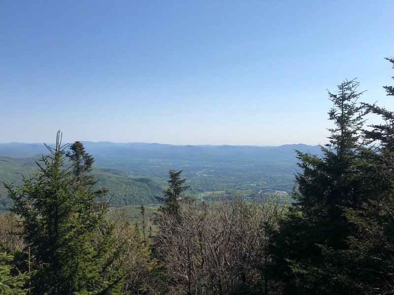 Scenic overlook on Blue Ridge Mountain.