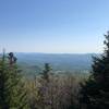 Scenic overlook on Blue Ridge Mountain.