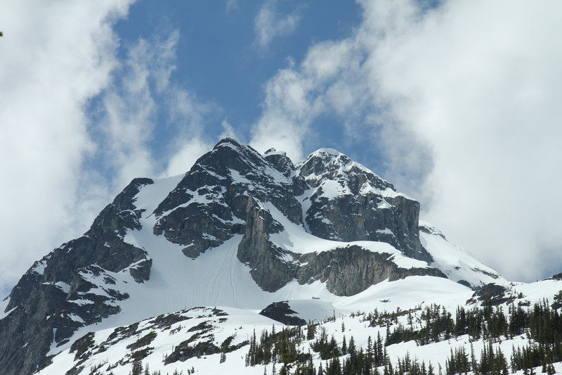 Mount Joffre Summit Block, from Cerise Creek Winter Route