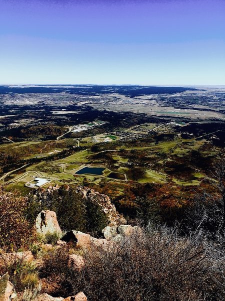 From the summit looking over the Academy