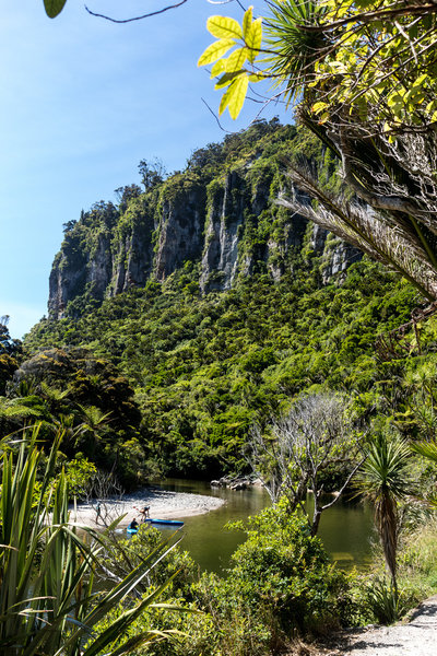 Canoeists on Pororari River