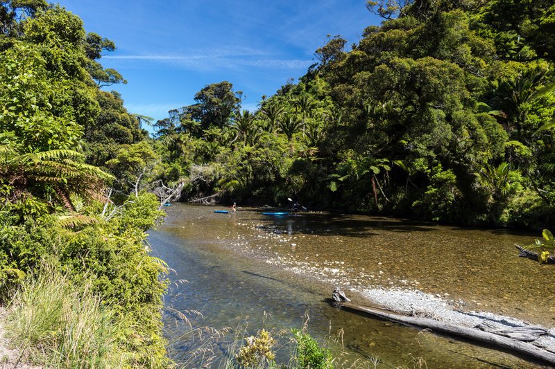 Canoeing on Pororari River