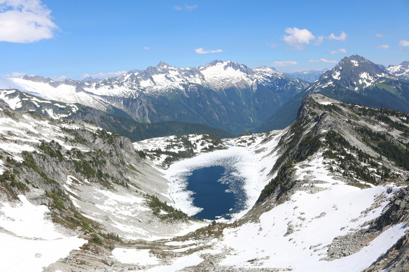 Hidden Lake in mid-July