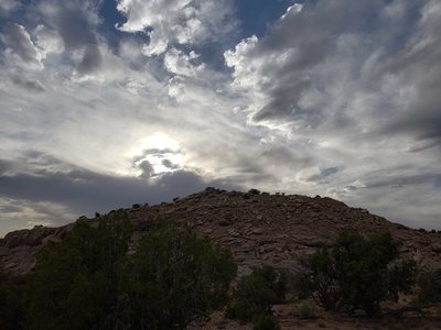 Near the highpoint of the run, about mile 9.3