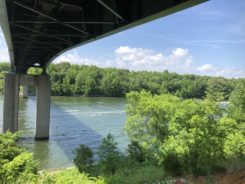 An interesting stop where where you can see Barkley Canal (connecting Kentucky Lake and Cumberland River), the bridge that runs over it, and some pretty cool graffiti.
