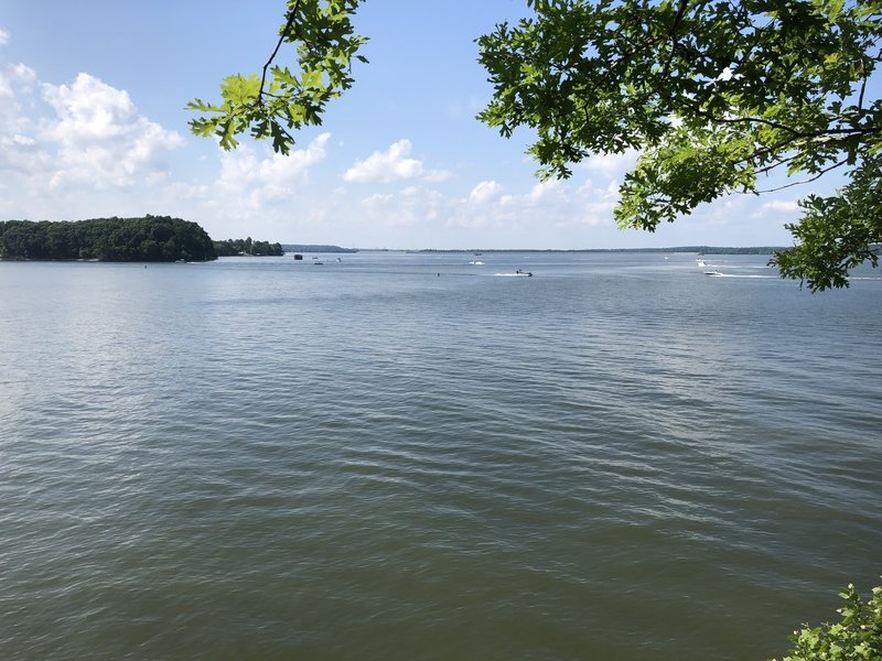 A really expansive view of Cumberland River on the northeast part of the loop.