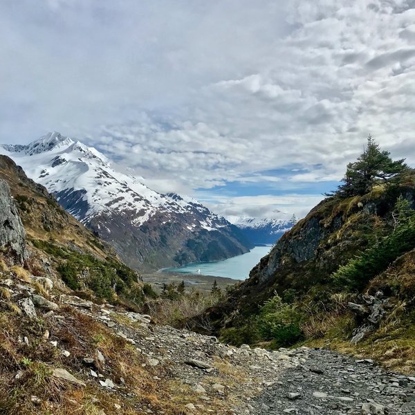 A glimpse of Prince Edward Sound at Portage Pass.