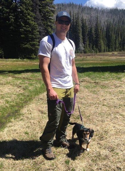 Bryce and Olive the Super Dog at Elk Meadow