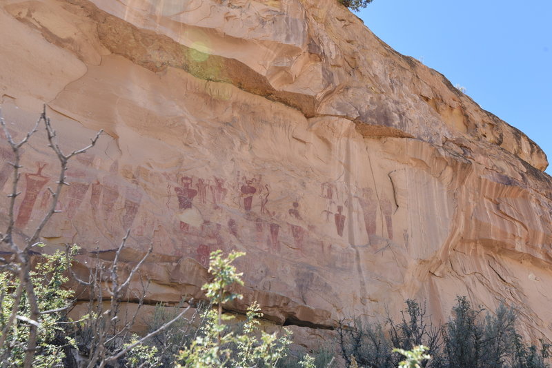 Pictographs from the trail