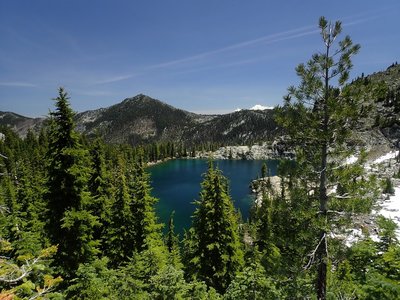 Russian Lake, with Russian Peak in the distance