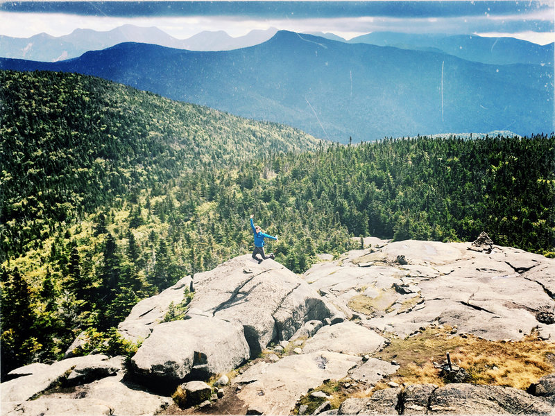 Nathan Palmisano near the summit of Cascade.