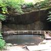 Marble Mine - small cave of marble, with a spring and a small waterfall filling in a small pool of water.