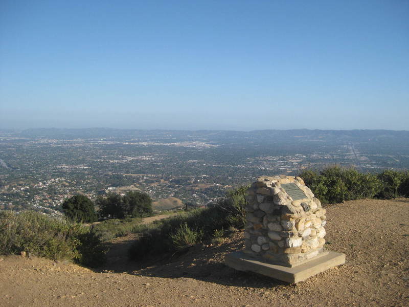 Monument and city views from the top