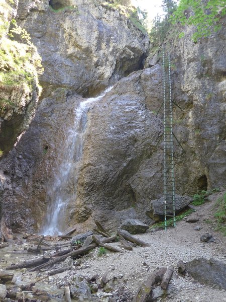 Big terrace waterfall