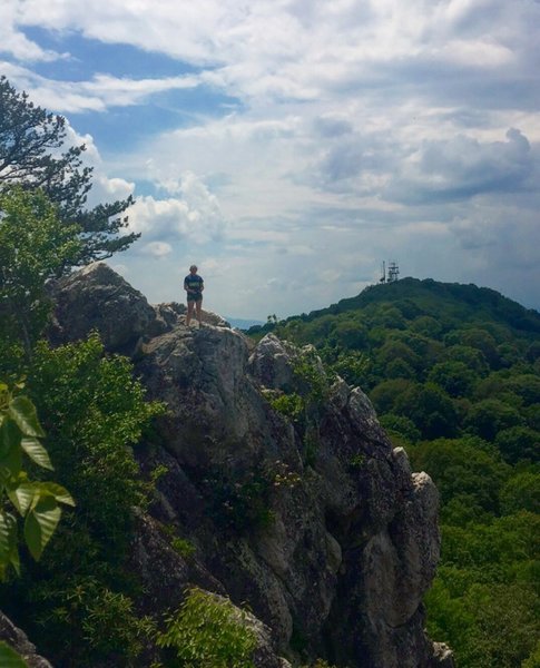 On top of the Highs Rock on High Rocks Spur Trail