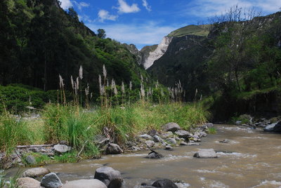 Valley floor along the Quilotoa Loop between Isinlivi and Chugchilan.