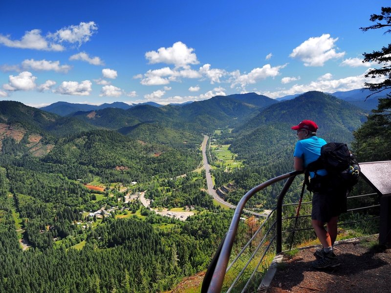 View of the Wolf Creek Valley from the overlook