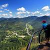 View of the Wolf Creek Valley from the overlook