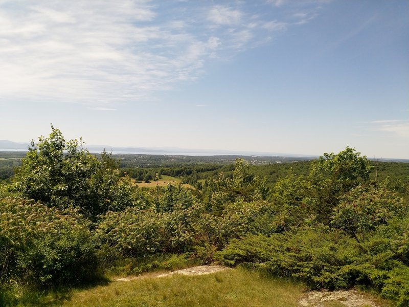 The westward view from the summit.