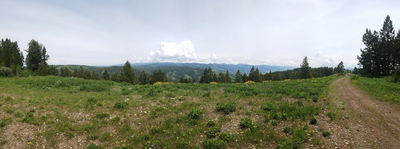 Small panorama looking to the North next to the cell towers.