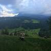 View of Mt. Pilatus from Kriens Green running trail