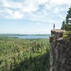 Cliffs south of Gunflint Lake, taken from the Border Route Trail.