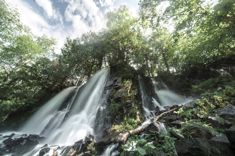 Bridal Falls, accessible via a spur off the Border Route Trail.