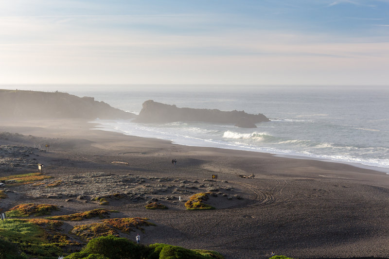 Wright's Beach from Kortum Trailhead shortly after sunrise