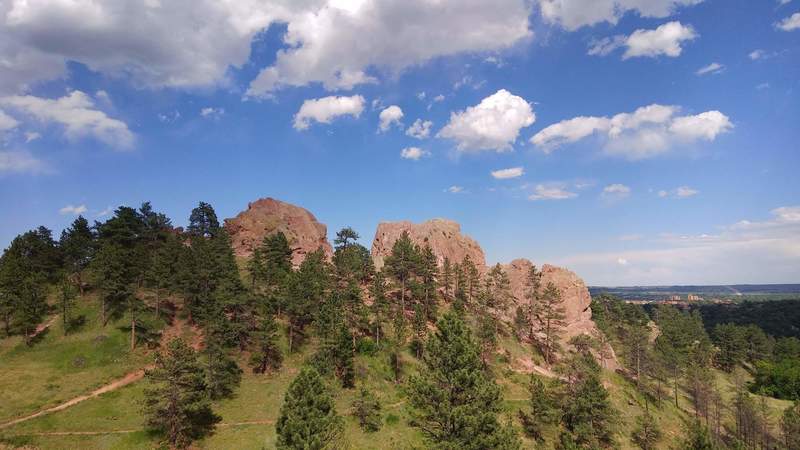 Red Rocks on the way back down.