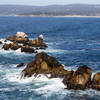 Waves breaking at the rocks near Cannery Point