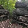 Bluffs along trail.