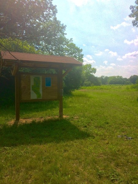 The Prairie Trail and Butterfly Garden trailhead.