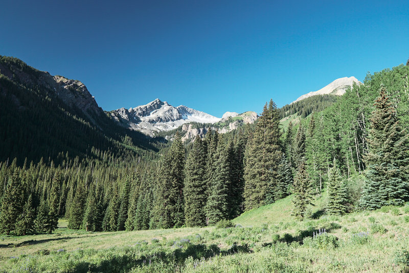 Great views of Mt. Daly along the trail.