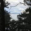 A view of Bowman Bay and Canada from the trail.