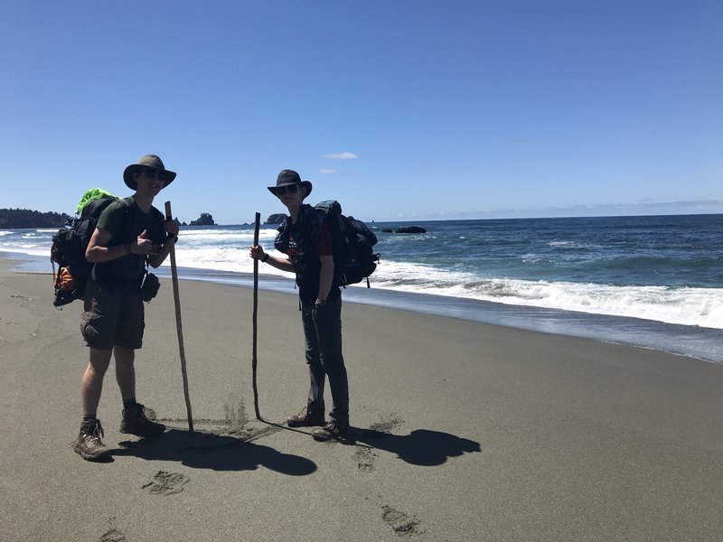 Standin' on Shi-Shi Beach!