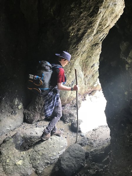 A sea cave at Point Of The Arches.