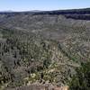 The Red River (L) and the Rio Grande from the top of the La Junta Trail