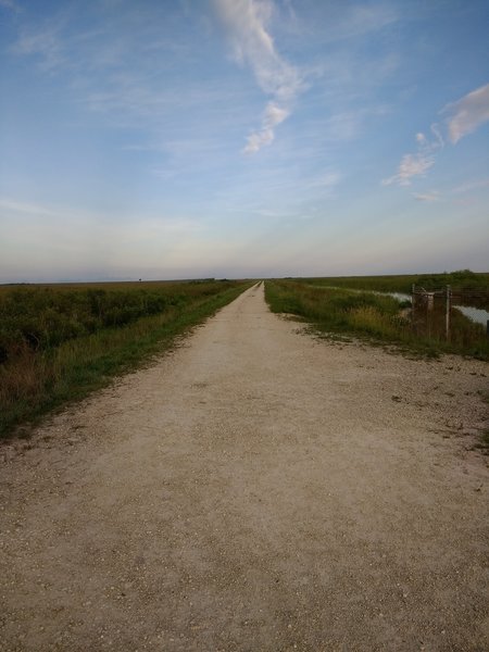 Crushed gravel trail