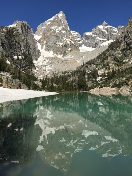 View of Delta Lake and Grand Teton