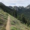 Silver Lake trail as it descends into the valley