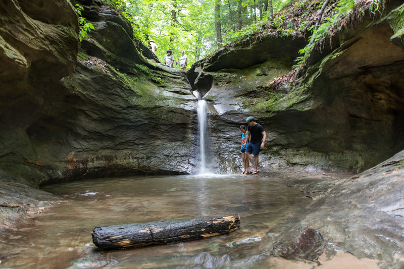 The punch bowl after a day of rain.