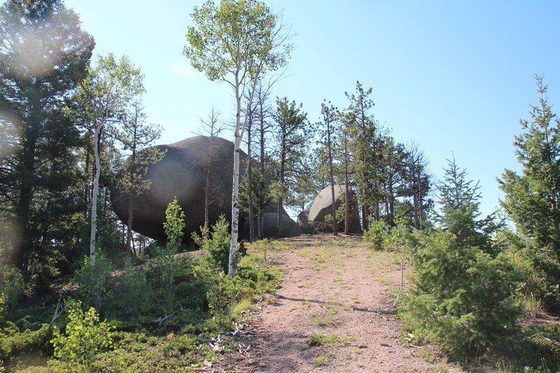 Walk up to Balanced Rock