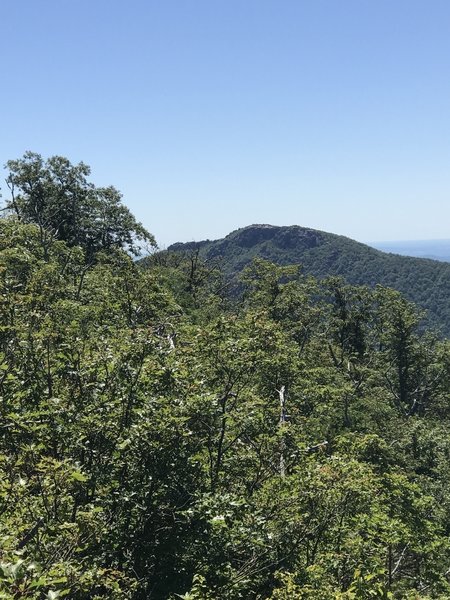 View of Old Rag from the summit of Robertson Mountain.