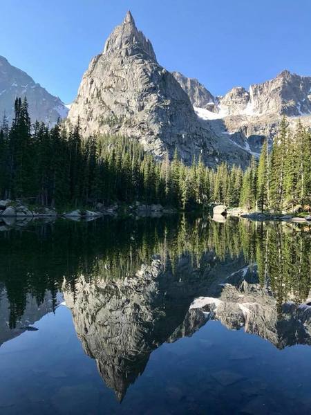 Looking southward at Lone Eagle Peak