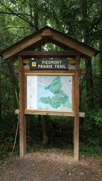 The Trailhead to the Piedmont Prairie Trail