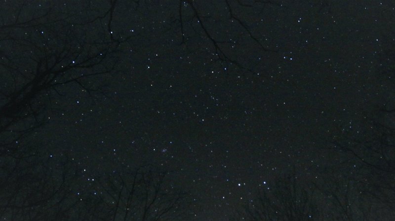 Night sky following our return to the camp site.