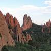 The walking trails through the Garden of the Gods offer unique perspectives of this otherworldly rock formations.