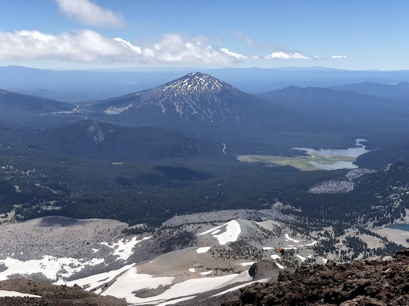 Mount Bachelor from South Sister summit