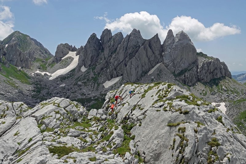 Sawtooth scenery in the Durmitor Mountains