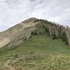 Mt. Nebo saddle looking towards the first peak.